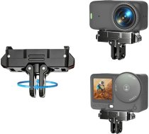 Osmo Nano/Action 6 360° rotējošs magnētiskais turētājs, metāla ātrās maiņas adapteris, saderīgs ar DJI Osmo Nano/Action 6, grozāms statīvs ar 1/4 collu skrūvi un salokāmu skavu statīvam/pašportreklamēšanas stienim