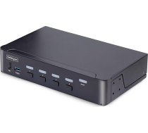 StarTech. com 4 portu 8K KVM slēdzis DisplayPort 1.4, 8K 60Hz / 4K 144Hz, DP 1.4, 2x USB 3.0 porti, 4x USB 2.0 HID porti, KVM DisplayPort slēdzis, poga un karstais taustiņš, MST (D86A2-4-PORT-8K-KVM)