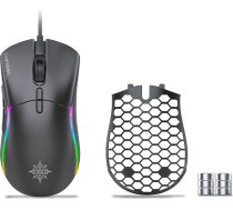 İnca Gaming Mouse 1000 Hz & noņemams pārsegs IMG-GT20 RGB, 10000 DPI, 7 pogas, svara regulēšana, 1ms reakcijas laiks, optiskā, USB, LED, ergonomiska, PC un klēpjdatoriem, melna