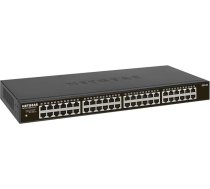 NETGEAR GS348 48-port Gigabit Ethernet nepārvaldāms komutators (darbvirsmas / statīvs, bez ventilatora, klusai darbībai)