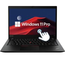 Lenovo Thinkpad T490s skārienjūtīgais biznesa klēpjdators, 14 collu FHD (1920 x 1080), Intel Core i5-8265U, 16 GB DDR4 RAM, 256 GB SSD, QWERTY tastatūra, Windows 11 Pro (atjaunots)