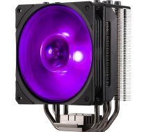 Cooler Master Hyper 212 RGB Black Edition CPU dzesētājs ar LGA1700 stiprinājumu, 4 tieša kontakta siltumcaurules ar spārniem, SF120R RGB ventilators, procesora ventilators ar izvēles Push-Pull ventilatora konfigurāciju