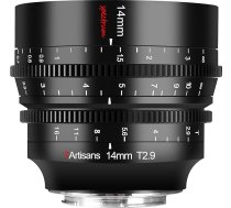 7artisans 14 mm T2.9 pilna kadra 114В° platleЕ†Д·a objektД«vs, saderД«gs ar Sony A7 sД“rijas objektД«viem A7R A75 A7SII A9 A7C A1, melns