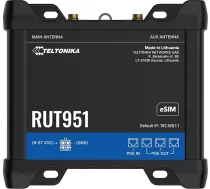 Teltonika RUT951 Rūpnieciskais 4G LTE maršrutētājs - Dual SIM, WAN Failover, Ethernet un seriālā interfeisa, MEDIATEK platforma, RMS gatavs