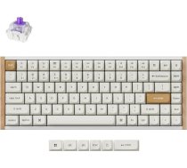 Keychron K2 HE 75% TKL ANSI bezvadu mehāniskā tastatūra ar magnētiskajiem slēdžiem un karstās maiņas funkciju - Bluetooth/2.4GHz/USB-C, RGB apgaismojums QMK programmēšana Mac/Win, koka dizains