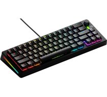 Glorious Gaming GMMK 3: Mehāniskā tastatūra, kompakts 65 %, modulāra Dichtungssystem, Doublebleshot-PBT-Tastenkappen, Aluminium-Schalterplatte, Hot-Swap (3/5-Pin), amerikāņu QWERTY - Schwarz