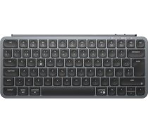 Keychron B1 Pro bezvadu tastatūra Ultra plāna 75% spāņu QWERTY tastatūra Programmējama Bluetooth 2,4GHz vadu klusā tastatūra Mac/Windows - pelēka