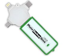 Photo Backup Stick Omega - universāla attēlu un video dublēšana tālruņiem, planšetdatoriem, datoriem un citiem (128 GB)