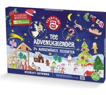 TEEKANNE tējas adventes kalendārs 2025 – 24 tējas šķirnes, ierobežota sērija, atbalsta organizāciju „SOS Children's Village“, ilgtspējīgs iepakojums, bez plastmasas ieliktņiem, ideāla dāvana tējas mīļotājiem