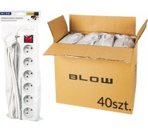 98-541# Pagarinātājs pr-670wsp 6 ligzdu ar iezemējumu+slēdētājs 3m balts 3x1,5mm iepakojums