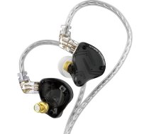 Yinyoo KZ ZS10 PRO X In-Ear austiņas, ZS10 PRO X uzlabotais 4BA + 1DD hibrīda draiveris, HiFi austiņas, vadu austiņas ar 0,75 mm 2 pin kabeli (x melnas, bez mikrofona)