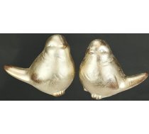 Keramikas dzīvnieku figūriņa putns 2 komplekts 12 x 14 x 9 cm Zelta ornaments Statue Sculpture Dekoratīvie putnu figūriņa putna statue Keramikas putnu rotājums Rudens rotājums Ziemassvētku rotājums Adventa vainags