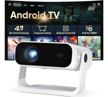 Mobilais projektors ar iebūvētām lietojumprogrammām, trapeces korekciju, Wi-Fi un Bluetooth mājas kinozāles projektors AE211B-01