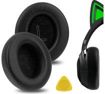Geekria QuickFit rezerves austiņu uzlikas Razer Kraken V4/V4X/V4Pro/Kitty V2 Pro, Barracuda/BarracudaX austiņu uzlikām (melnas)