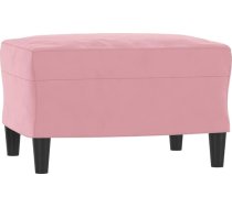 vidaXL Footstool, Ottoman, Footstool, Footstool, Footstool, Footrest, Living Room, Pink, 60 x 50 x 41 cm, Velvet