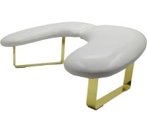 Oshhni Salon Nail Art Rokas atpūtas nagu galda stacija Neslīdošs profesionāls ergonomisks dizains salona roku atpūtas spilvens iesācējiem, balts