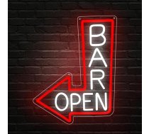 BAR Atvērts Neona zīme LED zīme sienu apdare Bultu gaismas zīme Bar Atvērts USB Atvērts neona gaisma kafijas bārs nakts klubs Mājas dekori Man Cave Party Biznesa dekorēšana