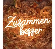 Kopā Labāk Neona zīme Labāk kopā LED Sign Warm White LED burtu gaismas zīme Piemērojams dekorēšanai vietās, piemēram, kāzu, puse, saderināšanās, laulības priekšlikums, telpa