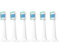 6 Stück Ersatzbürstenköpfe, kompatibel mit XIAOMI MIJIA T300/T500/T700 Sonic Electric Tooth Soft Borstenkappen Vakuumpaketdüsen (Clean GN BU6Pcs)