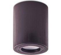 Virsmas prožektors IP44 apaļš ar GU10 vannas istabas āra un iekštelpu apgaismojumam 95 x 80 mm Krāsa: melna, gaismas krāsa: Gaismas krāsa: auksti balta, Watt: 1,2 Watt