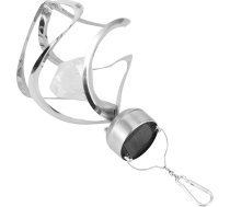 PACKOVE Solarleuchten mit Rotierendem Windspiel aus Edelstahl Praktische Automatische Lichtsensoren für Einfahrt und Gehweg Silberne Solarlampe für Außenbereich