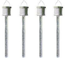 Toddmomy 4 Stück Solar Acrylröhrenleuchten Hängend Outdoor Garten Solarlicht Led Wetterfest Vintage Design