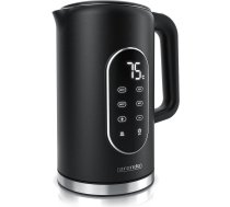 Arendo - Digitālais tējkanna ar temperatūras iestatījumu - Nerūsējošais tērauds - Divsienu Cool Touch dizains - Displejs korpusā - Bezvadu - 2200 W - 1,7L - Pārkaršanas aizsardzība - Uzturēšanas funkcija - melns