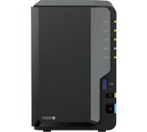 Synology DS225+ 8TB (Synology HAT3300-4T) 2 bay Plus Series - Intel Celeron J4125 Quad-Core, 2GB Non-ECC DDR4 SODIMM 1x2,5GbE un 1x1GbE RJ-45 LAN ports