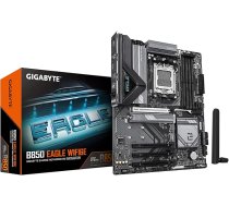 GIGABYTE B850 Eagle WIFI6E pamatplate - AMD Ryzen 9000 sērijas procesori, 8+2+2+2 fāžu digitālais VRM, līdz 8200 MHz DDR5 (OC), 1xPCIe 5.0 + 2xPCIe 4.0 M.2, GbE LAN, WiFi 6E, USB 3.2 Gen 2