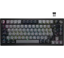 Corsair K65 Plus bezvadu 75% RGB karsti maināmā mehāniskā spēļu tastatūra - iepriekš eļļoti MLX sarkanie lineārie slēdzis - divslāņu skaņas slāpēšana - PBT taustiņu vāciņi - QWERTZ DE - melns