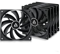 ARCTIC F12 (5 gab.) - datora ventilators, 120 mm standarta korpusa ventilators, kluss ventilators, korpusa ventilators ar standarta korpusu, iespējama push vai pull konfigurācija, 1350 apgr./min - melns