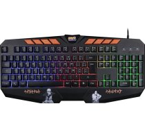 Konix Naruto Shippuden vadu spēļu tastatūra ar membrānas AZERTY - Anti-Ghosting - 1,7 m kabelis - Naruto un Sasuke motīvs