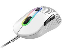 Mountain PC spēļu pele ar kabeli "Makalu 67" - Ergonomiska RGB pele - Viegla spēļu pele ar PixArt PAW3370 sensoru - Datorpele ar kabeli - Materiāls PTFE - Datorpele (Balta)