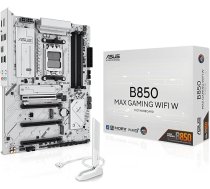 ASUS B850 MAX Gaming WiFi W Mātesplate Socket AMD AM5 (Ryzen 9000, ATX, DDR5 atmiņa, PCIe 5.0, WiFi 6E, BIOS Flashbacj, CEC Tier II, balta)