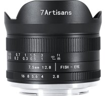 7artisans 7.5mm F2.8 Mark II APS-C Fisheye platleņķa objektīvs Fujifilm FX bezspoguļa kamerām X-T1 X-T2 X-T3 X-T20 X-T30 X-E1 X-E2 X-E3