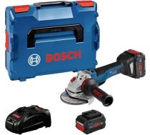 Bosch profesionālā 18 V sistēmas akumulatora leņķa slīpmašīna GWS 18V-10 PSC (ieskaitot 2x ProCORE18V 5,5Ah akumulatoru, lādētāju GAL 1880, L-BOXX)