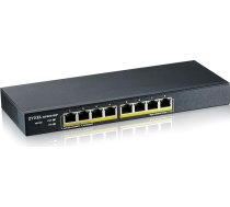 Zyxel 8 portu gigabitu PoE komutators | Smart Managed | Desktop / Wall Mount un Fanless Design | 8 PoE+ porti ar 70 W budžetu | VLAN, IGMP, QoS [GS1900-8HP]