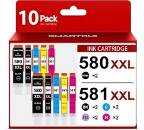 PGI-580 CLI-581 XXL saderīgs ar Canon printera kasetnēm 580 581 priekš Canon TR8550 Printera kasetnes priekš Pixma TR8550 TR7550 TR7500 TS705 TS6350 TS6150 TS9550 TS6250 TS8250 (1 0.0-