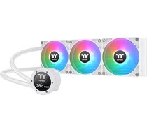 Thermaltake TH360 V2 Ultra ARGB Sync AIO ūdens dzesēšanas 360mm - 2.1" LCD 480x480, 3x CT120 ARGB White PWM, TT RGB Plus 2.0, Intel LGA1851/1700 un AMD AM5/AM4, balts