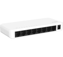 STRONG SW5000P | 5 pieslēgvietu komutators Gigabit Ethernet | Galda un sienas montāža | Ideāli piemērots ātriem LAN savienojumiem | Tīkla paplašināšana | Balts