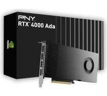 PNY NVIDIA RTX 4000 Ada Generation 20GB GDDR6 PCI Express 4.0 viena slota 4X DisplayPort, 8K atbalsts, īpaši kluss aktīvs ventilators