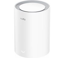 Cudy AX3000 WiFi 6 Mesh sistēma - pārklāj līdz 2500 m², aizvieto bezvadu maršrutētāju un paplašinātāju, 2.5G WAN, atbalsta Ethernet backhaul, M3000 1-Pack (M3000 1-Pack V2.0)
