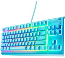 SteelSeries Apex 3 TKL Aqua RGB spēļu tastatūra - kompakta bez taustiņiem - 8 zonu RGB apgaismojums - ūdens un putekļu izturība - klusināti spēļu slēdži - UK izkārtojums QWERTY
