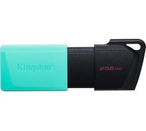 Kingston DataTraveler Exodia M USB zibatmiņas karte 3.2 Gen 1 DTXM/256GB ar pārvietojamu vāciņu (melna + tirkīza)