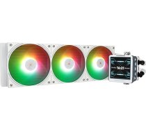 Thermalright FW 360 Ultra ARGB White CPU ūdens dzesētājs, 3 PWM ventilatori, ūdens dzesēšana, IPS LCD ekrāns ar 480 x 480 izšķirtspēju, AM4/AM5 un Intel LGA1700/1851, 2,88 collu displejs