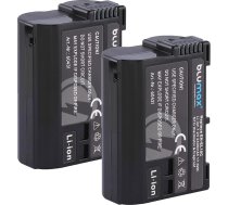 2 x Blumax akumulators, kas saderД«gs ar Nikon EN-EL15c | - 2400mAh -| EN-EL15b EN-EL15a EN-EL15 - NTC sensors un V1 korpuss - priekЕЎ Z8 Z7 II Z6 III Zf Z5 D800 D7500