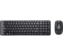 Logitech MK220 bezvadu tastatūras un peles komplekts, 2,4 GHz savienojums, izmantojot Unifying USB uztvērēju, 10 m diapazons, akumulatora darbības laiks 24 mēneši, kompakts dizains, dators / klēpjdators, itāļu QWERTY izkārtojums