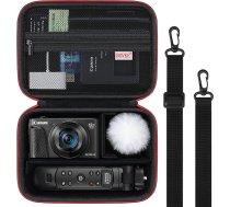 BOVKE Pārnēsāšanas futrālis Sony ZV-1 / ZV-1F Vlogu digitālajai kamerai un Bluetooth rokturis Vlogeru piederumu komplekts Vlogu veidošanai YouTube video tiešraidē, melns, pārnēsājamā soma