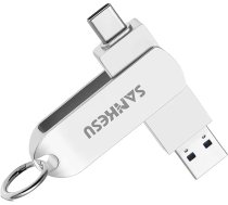 USB C zibatmiņas disks 512 GB, ārējais SSD USB C atmiņas disks ar ātrumu līdz 400 MB/s, Dual USB Gen2 Type C + A Flash Drive 3.2 ārējais cietvielu disks PC/Android/iPhone 15 mobilajam tālrunim/MacBook/Tablet/Laptops