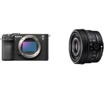 Sony Alpha 7C II bezspoguļa pilna kadra kamera ar SEL24F28G (kompakta, 33 MP, reāllaika autofokuss, 10 BPS, 4K video, noliekts LCD skārienjūtīgais ekrāns), melna